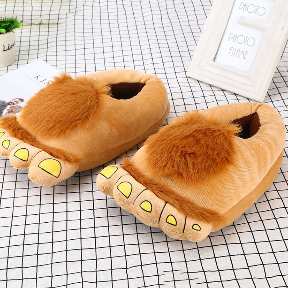 fuzzy monster slippers