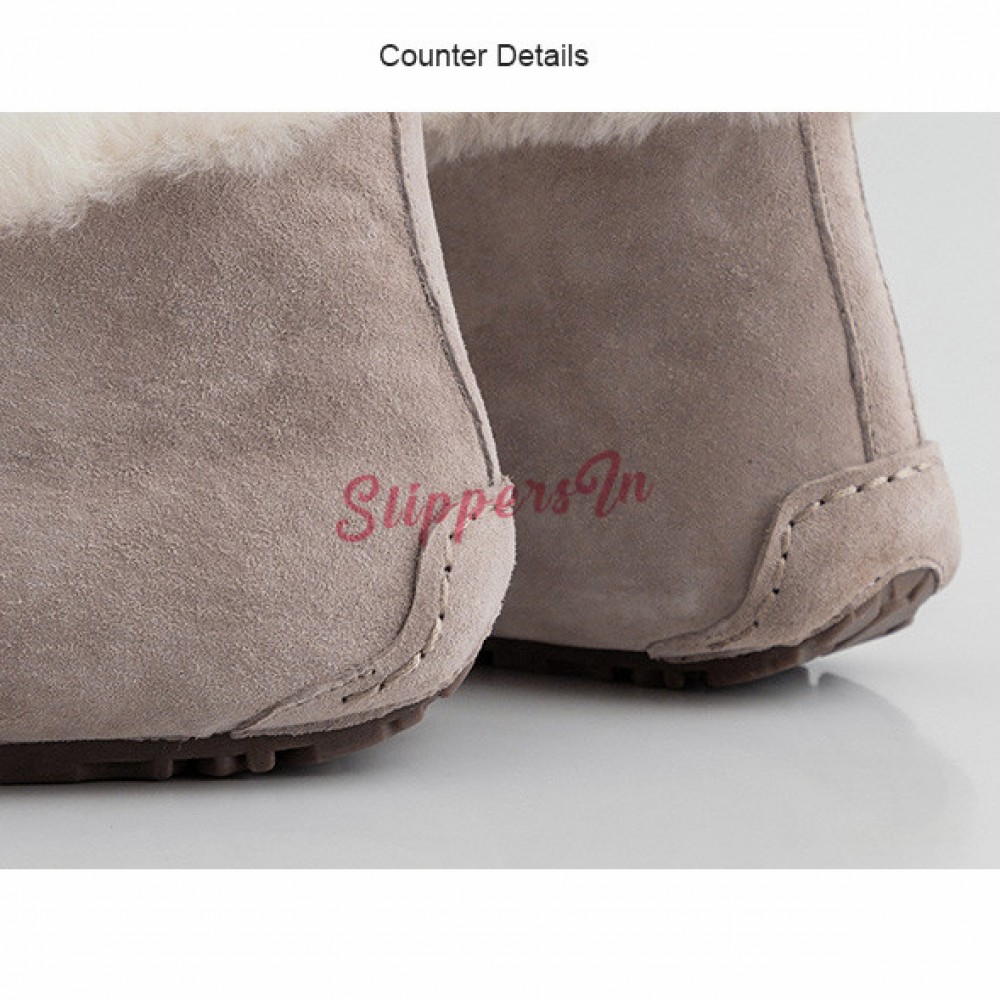 womens leather moccasin slippers