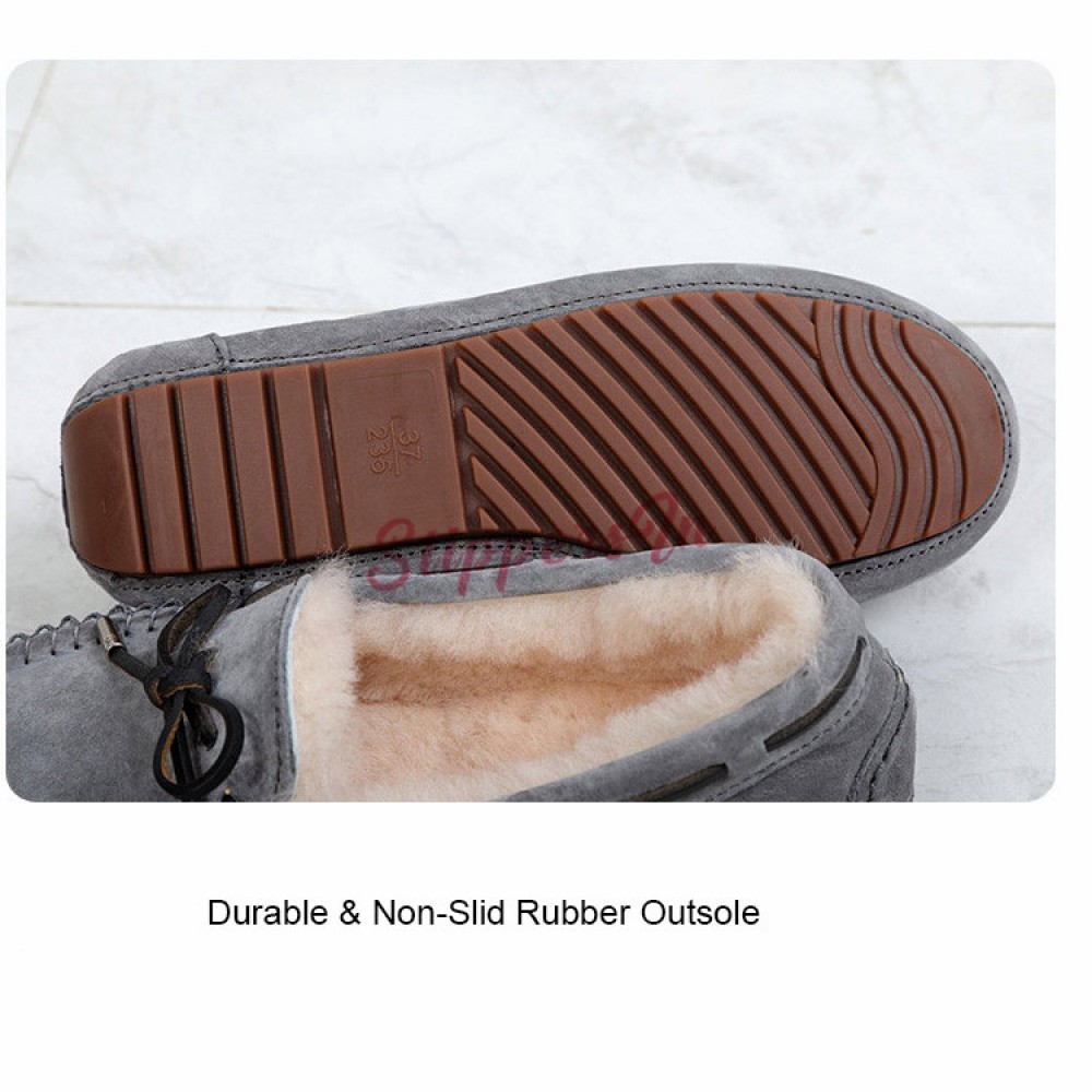 sheepskin moccasin slippers