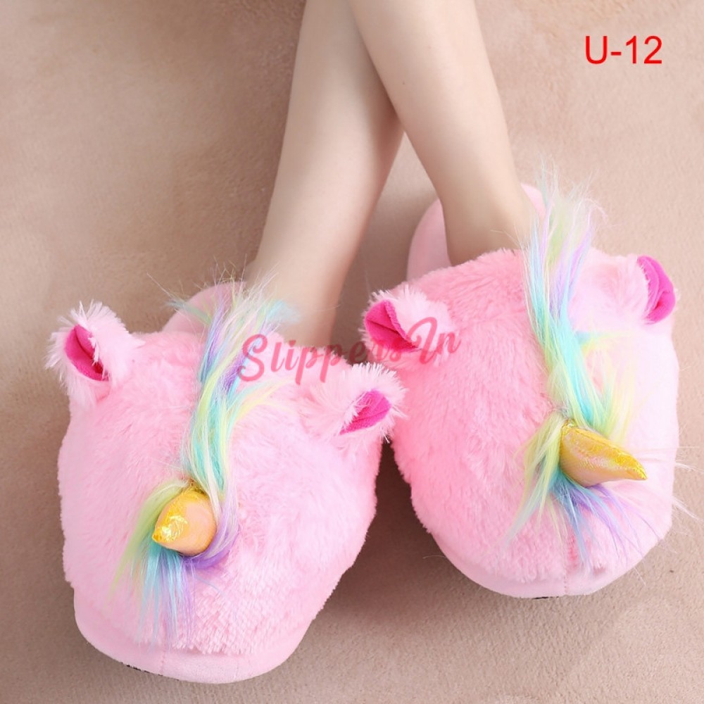 unicorn slippers size 12