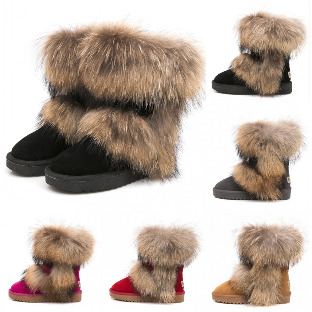 luxury fur boots