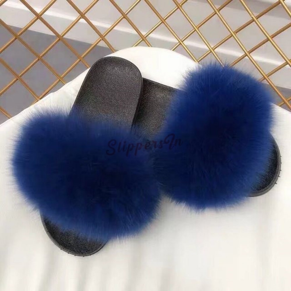 big fur slippers
