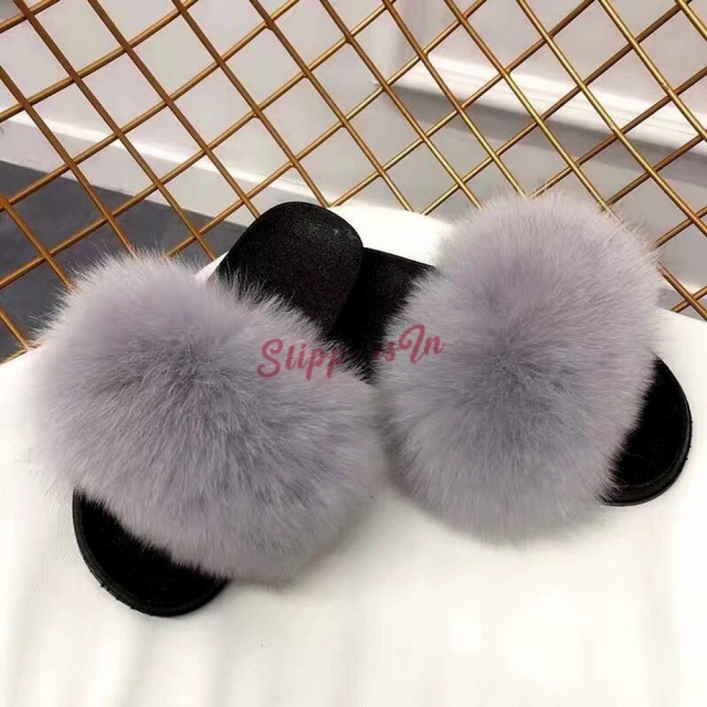 big fur slippers