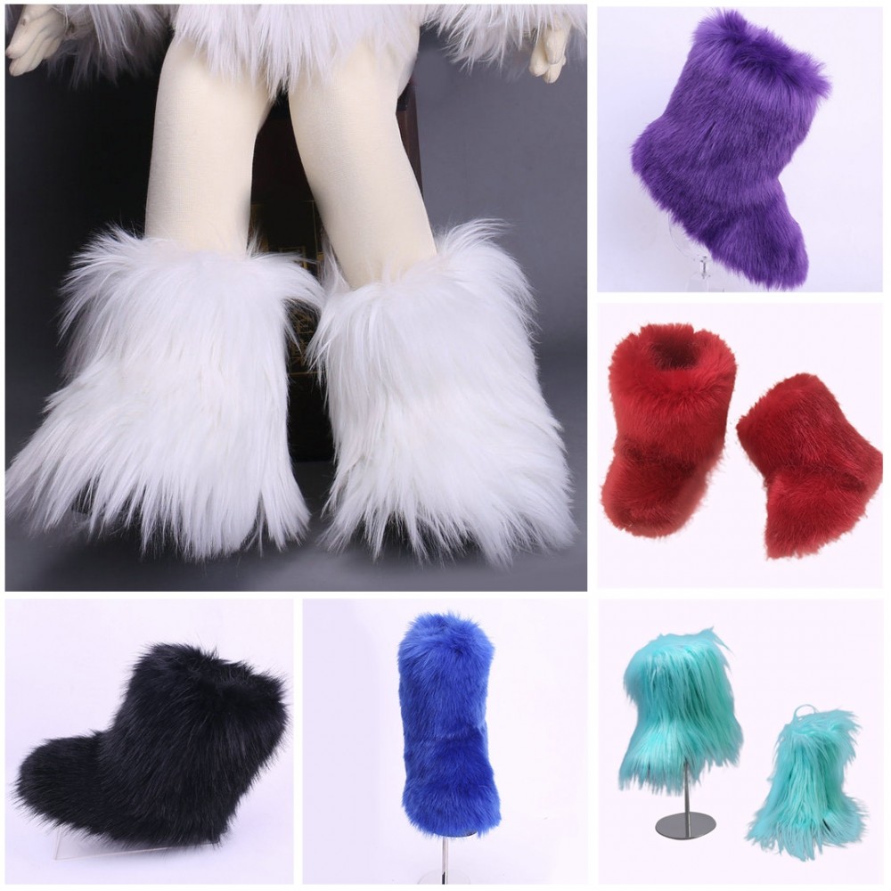fur boots for boys