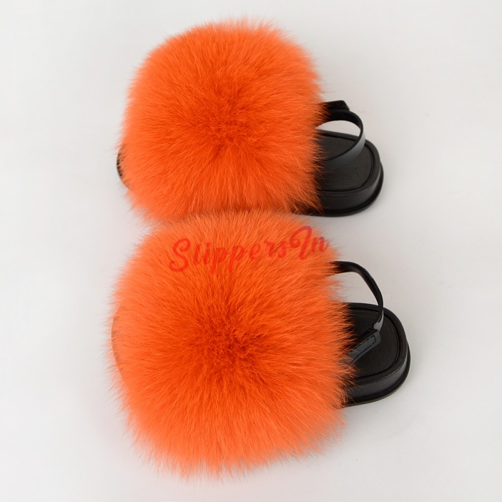 orange fluffy sliders
